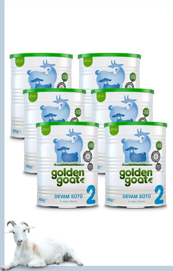 Golden Goat Keçi Devam Sütü 2 Numara 400 Gr 6'Lı Paket - Image 1