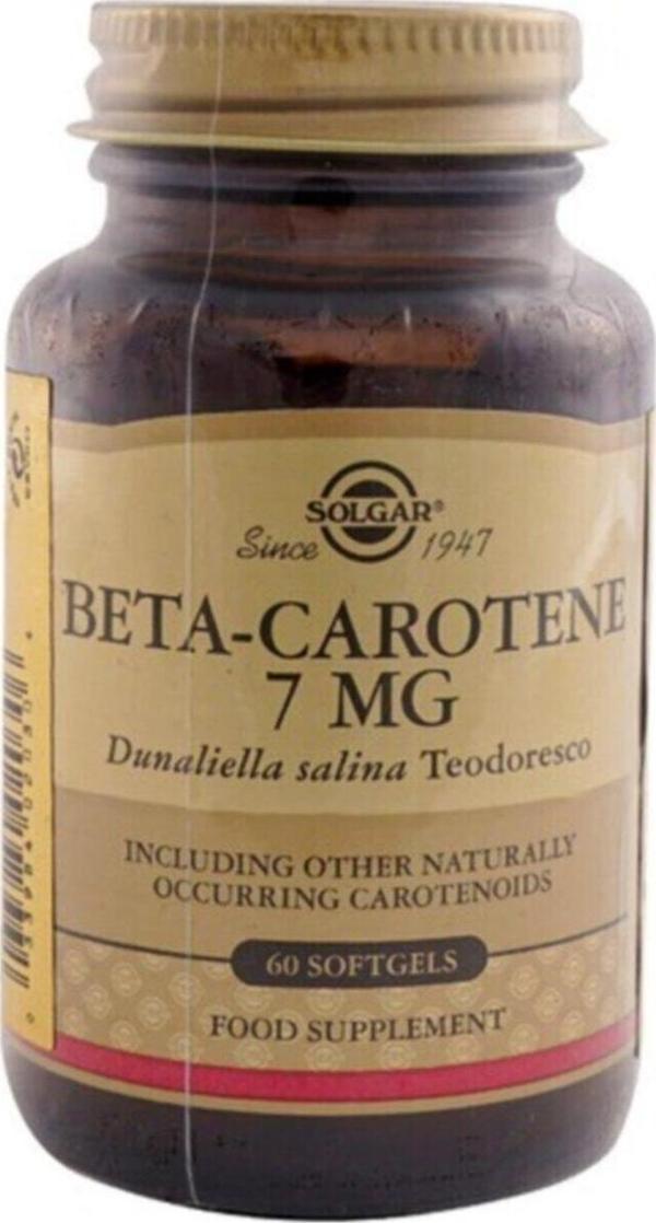 Solgar Beta Carotene 7 Mg 60 Kapsül - Image 1