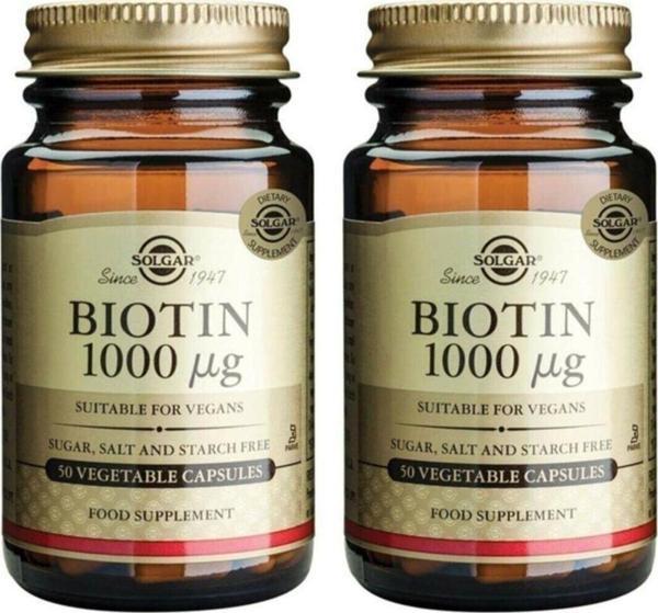 Solgar Biotin 1000 Mcg 50 Kapsül 2 Adet - Image 1