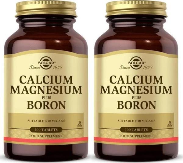 Solgar Calcium Magnesium Plus Boron 100 Tablet 2 Adet - Image 1