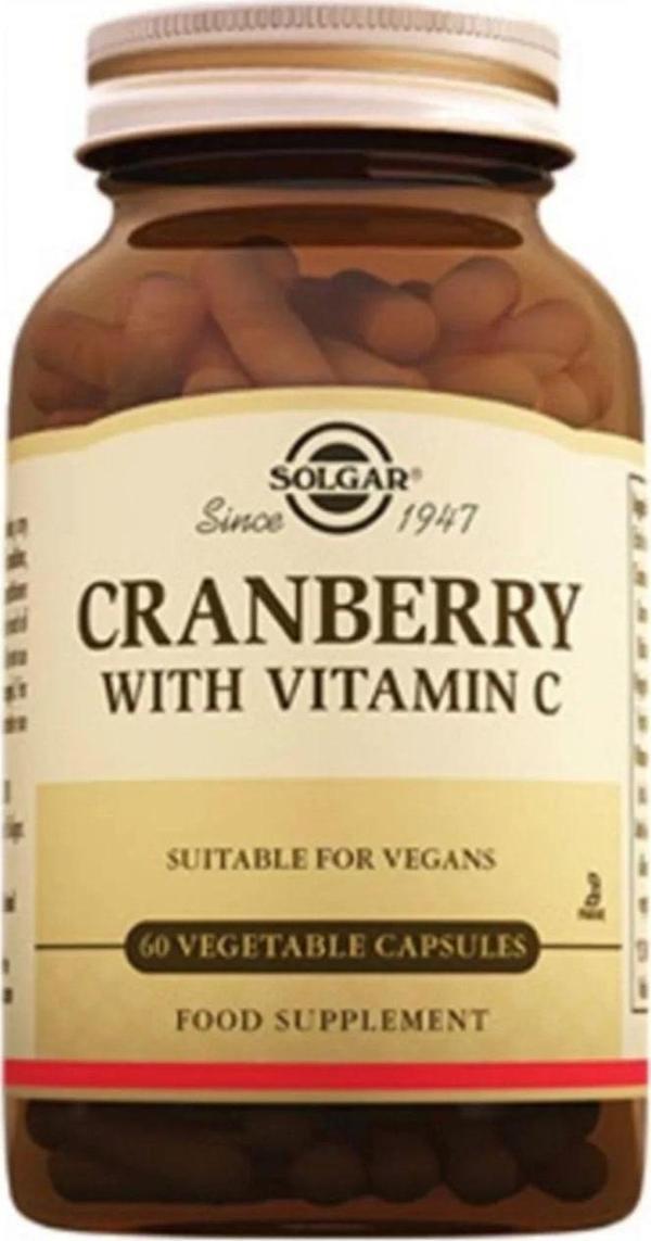 Solgar Cranberry With Extract Vitamin C 60 Kapsül Kranberi - Image 1