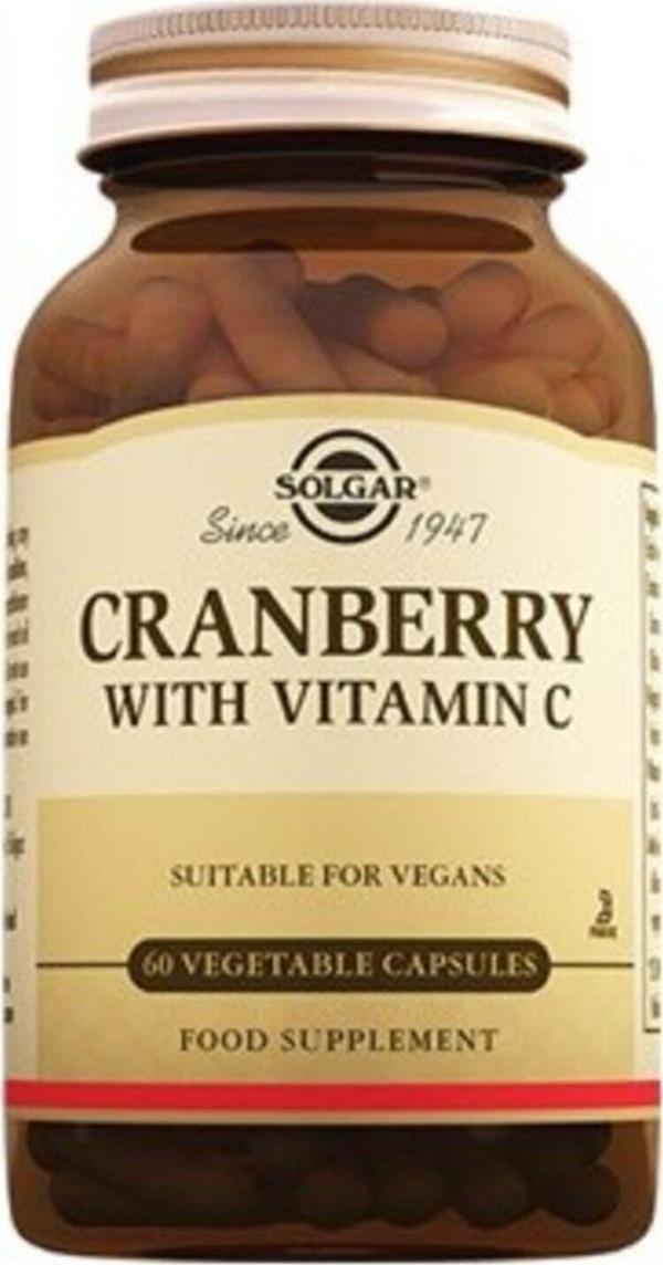 Solgar Cranberry With Vitamin C 60 Kapsül - Image 1