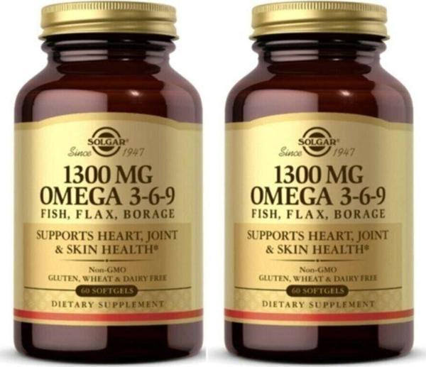 Solgar Efa 1300 Mg Omega 3-6-9 60 Softgel 2 Adet - Image 1