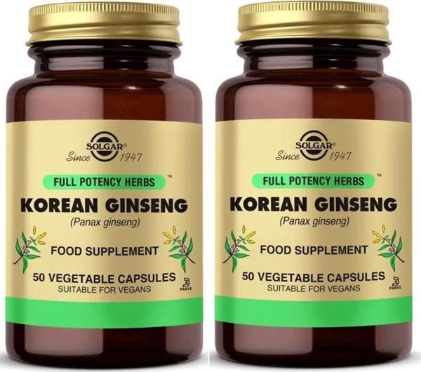 Solgar Korean Ginseng 50 Kapsül 2 Adet - Image 1