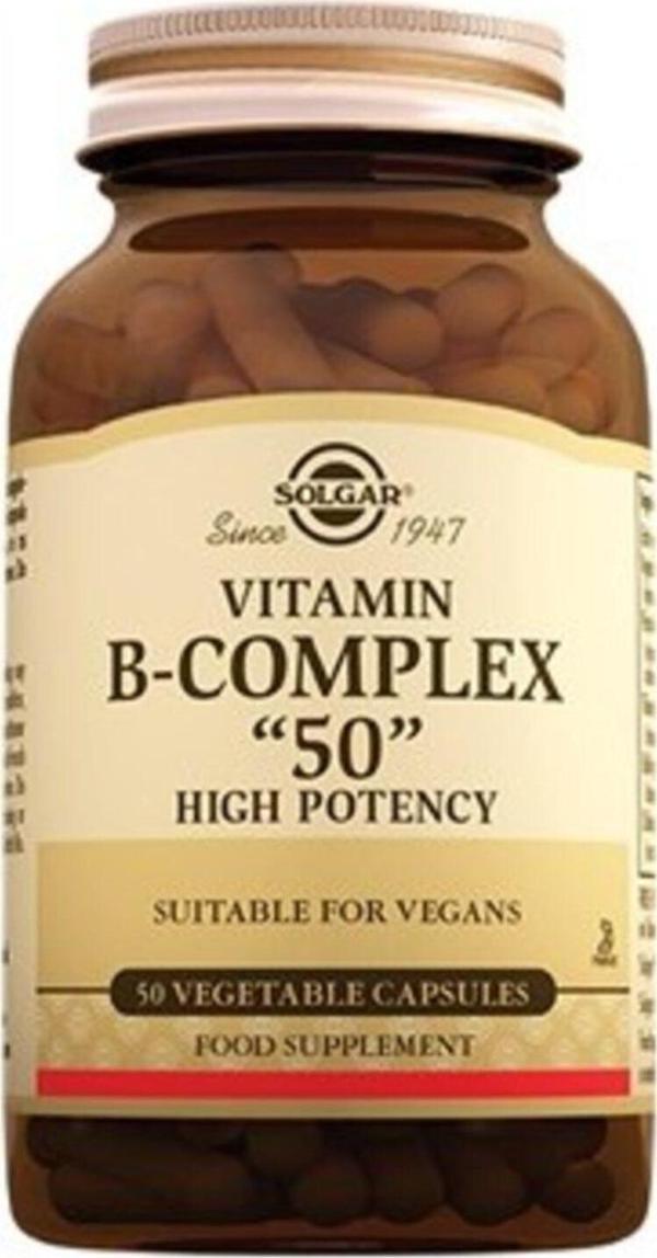 Solgar Vitamin B Complex 50 Bitkisel 50 Kapsül - Image 1