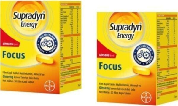 Supradyn Energy Focus 2'Li 30 Tablet - Image 1