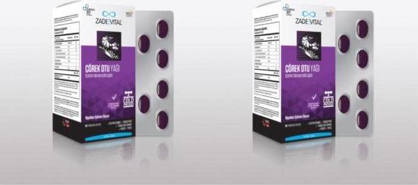 Zade Vital Çörek Otu Yağı 60 Kapsül 1800 Mg 2'Li Paket - Image 1