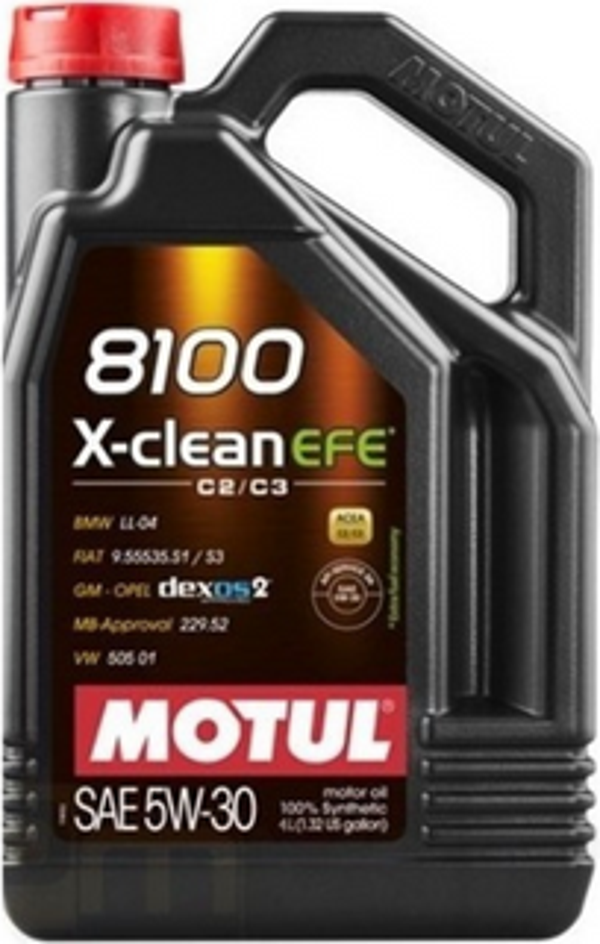 Motul 8100 X-Clean Efe 5W-30 4 Litre Motor Yağı - Image 1