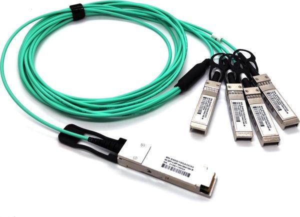 Beek 40G QSFP+  &lt;-&gt; 4x10G SFP+, AOC Kablosu, 3 metre&lt;br&gt;Beek 40G QSFP+  to 4x10G SFP+, A - Image 1