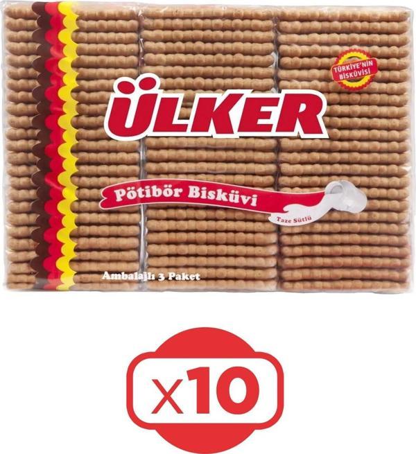Ülker Pötibör Bisküvi 450 G x 10 Adet - Image 1
