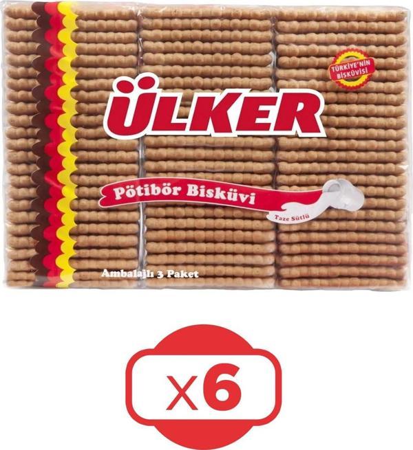 Ülker Pötibör Bisküvi 450 G x 6 Adet - Image 1