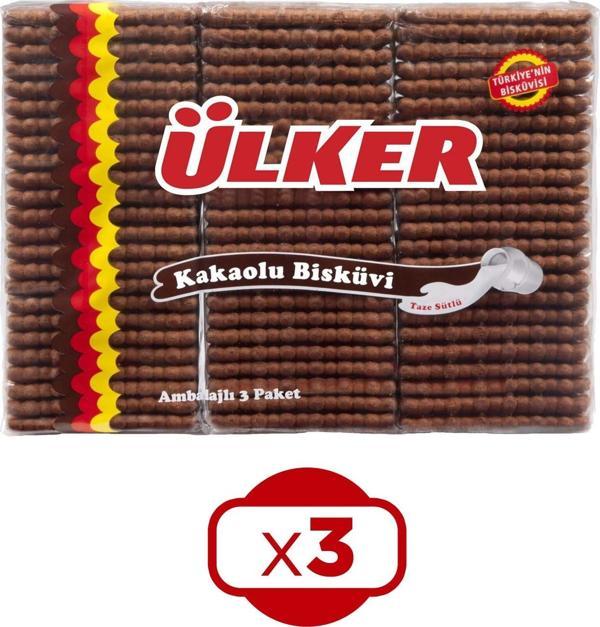 Ülker Pötibör Bisküvi Kakaolu 450 Gr x 3 Adet - Image 1