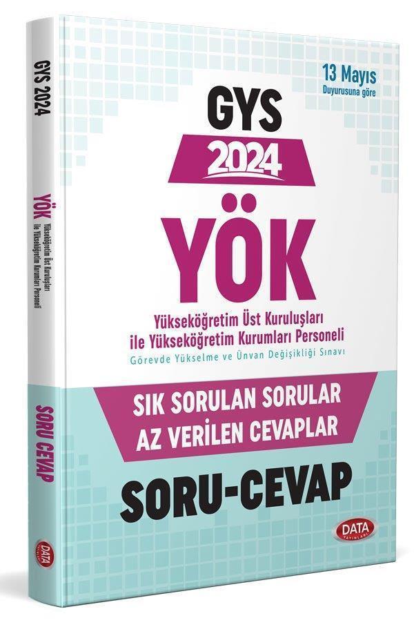 2024 YÖK Personeli GYS Sık Sorulan Sorular Az Verilen Cevaplar Soru Cevap Data Yayınları - Data Yayınları - Image 1