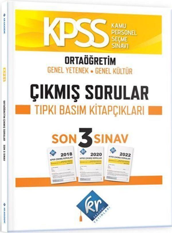 KPSS Ortaöğretim Genel Yetenek Genel Kültür Çıkmış Sorular Son 3 Yıl Tıpkı Basım Fasikülleri KR - KR Akademi - Image 1