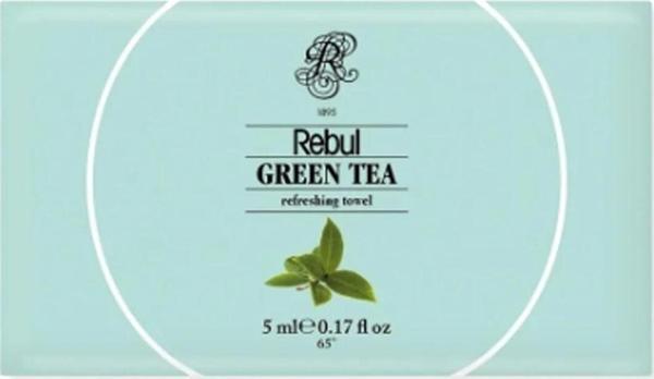 Rebul Dökme Kolonyalı Mendil Green Tea Tekli 100 adet Cafe Otel - Image 1