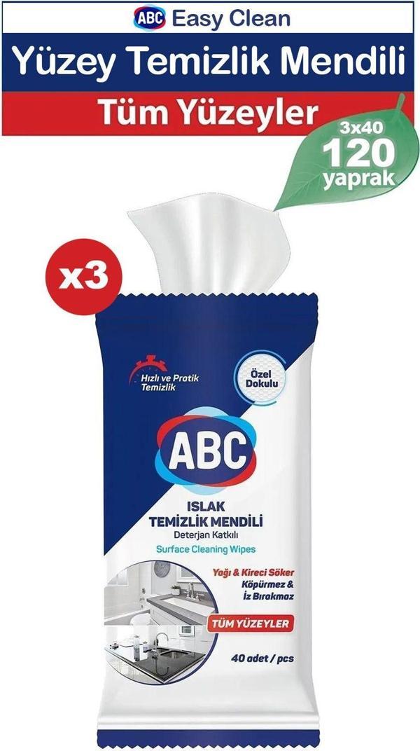 ABC Easy Clean Yüzey Temizleme Havlusu 120 yaprak - Image 1