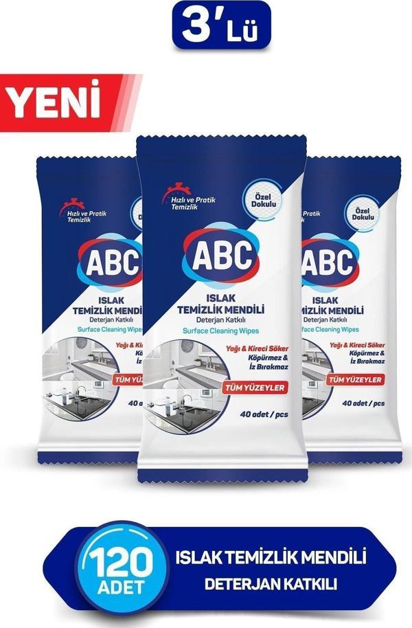 ABC Islak Temizlik Mendili 3'lü 120 Yaprak - Image 1