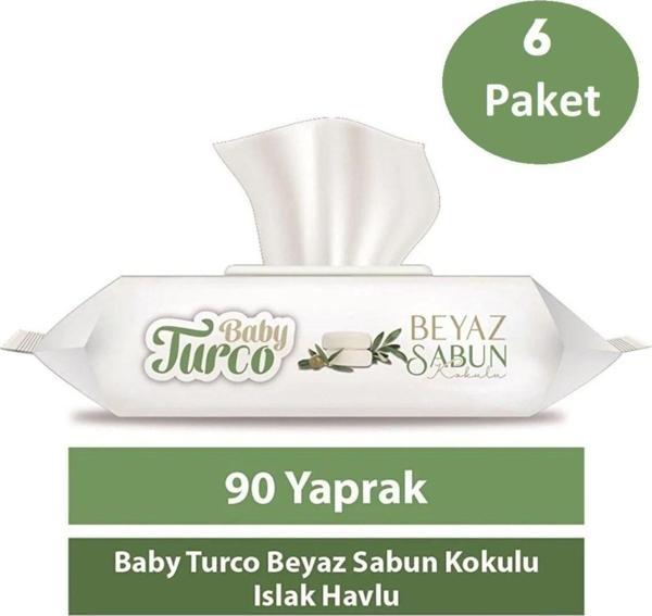 Baby Turco Sabun Kokulu Islak Havlu 6x90 - Image 1
