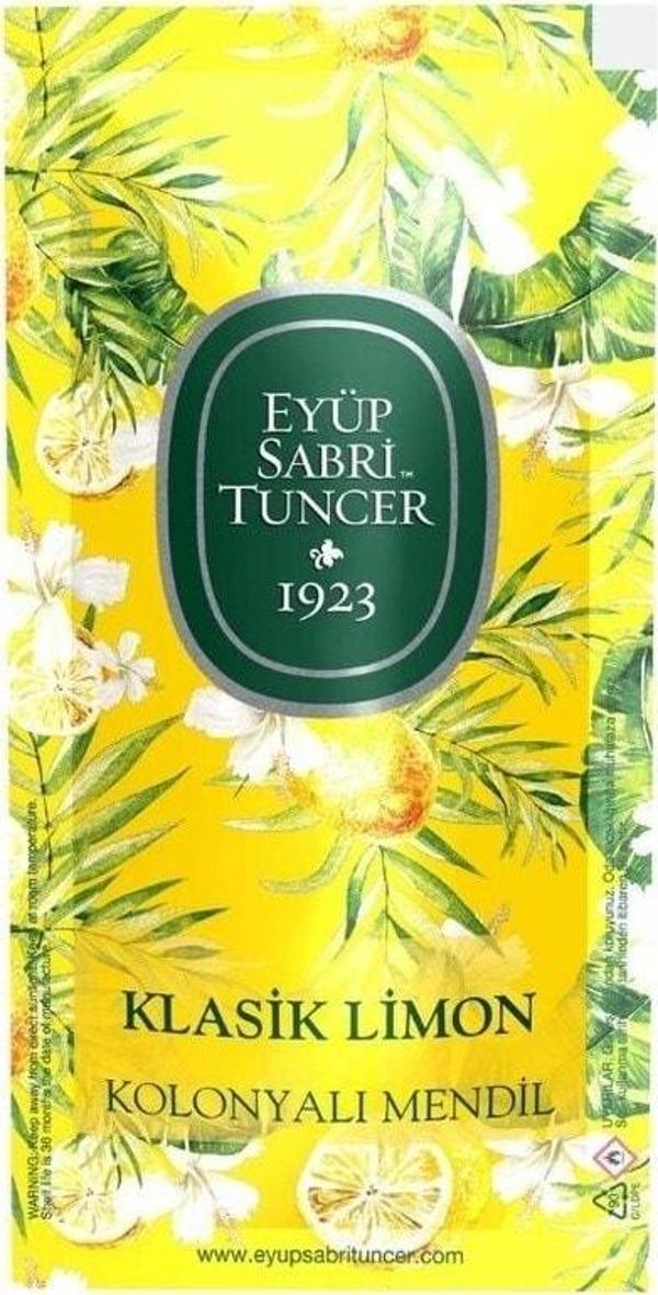 Eyüp Sabri Tuncer Klasik Limon Kolonyalı Mendil 150'li Küçük Boy - Image 1