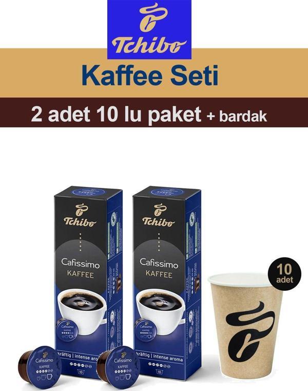 Tchibo Cafissimo Coffee Intense Aroma 2x10 Adet Kapsül Kahve Bardak - Image 1