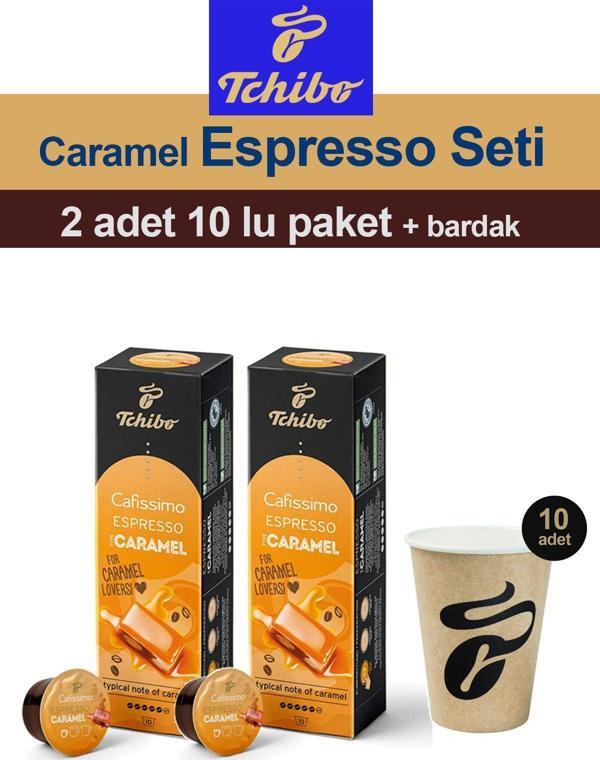 Tchibo Cafissimo Espresso Caramel 2x10 Adet Kapsül Kahve Bardak - Image 1