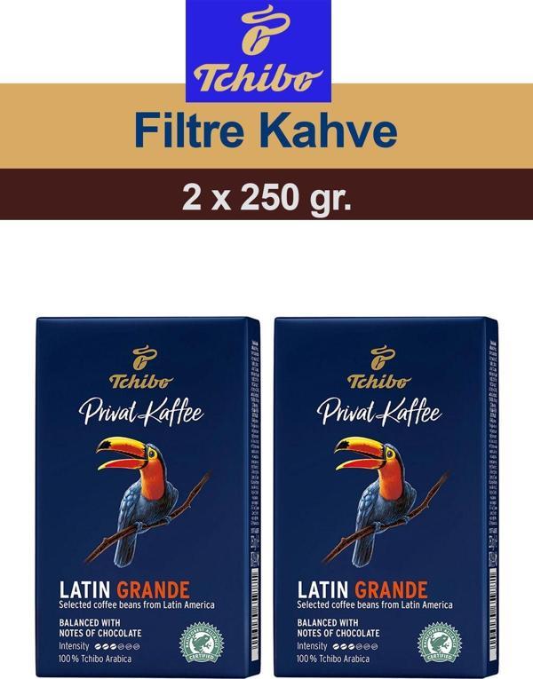 Tchibo Privat Kaffee Latin Grande Öğütülmüş Filtre Kahve 2x250 gr. - Image 1
