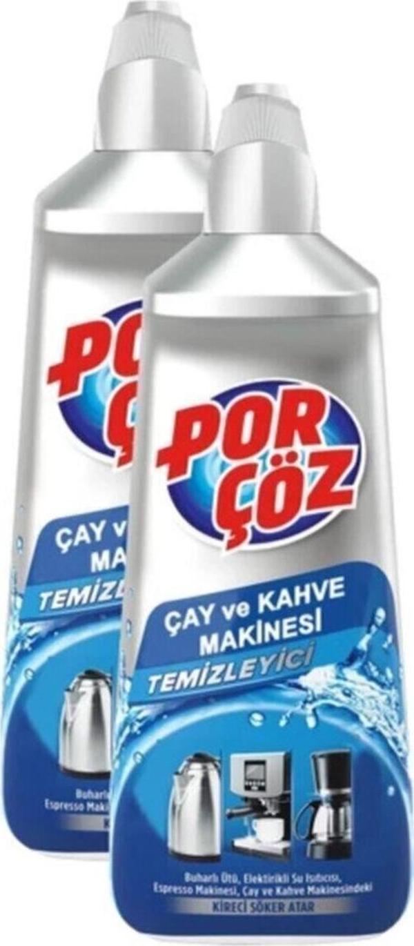 Porçöz Çay Ve Kahve Makinesi Temizleyicisi 400 ml X 2 Adet - Image 1
