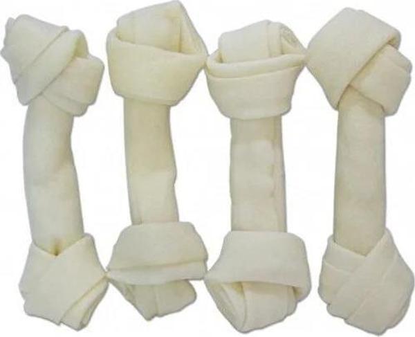 Garden Mix Beyaz Düğümlü Deri Kemik 5-5,5” – 4'lü - Image 1