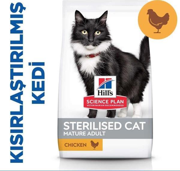 Hill's Sterilised Mature Kısırlaştırılmış Yaşlı Kedi Maması 1,5 kg - Image 1