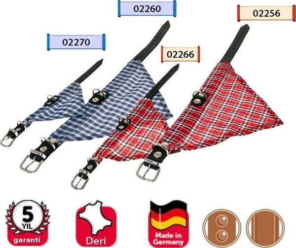 Karlıe Deri Bandanalı Boyun Tasması 32Cm Kırmızı - Image 1