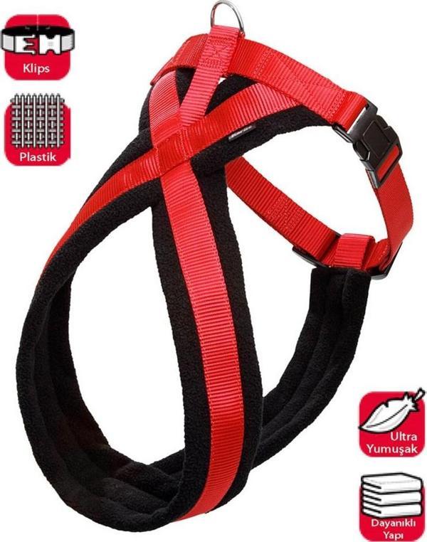 Karlie Göğüs Tasma Ymş. Gçl. 70-90 Cm Siyah-Kırm. - Image 1