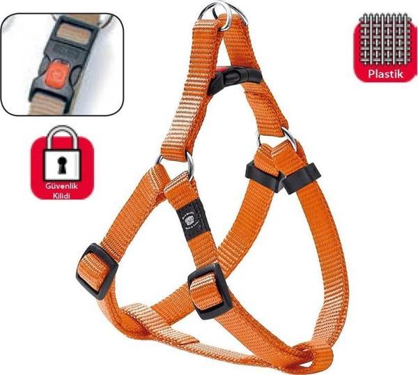 Karlıe Kilitli Göğüs Tasma S/M 35-60Cm Turuncu - Image 1