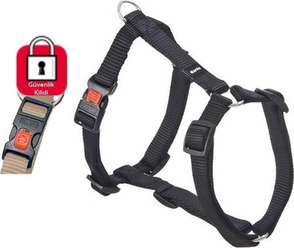 Karlıe Kilitli Göğüs Tasması 35-50Cm Siyah - Image 1