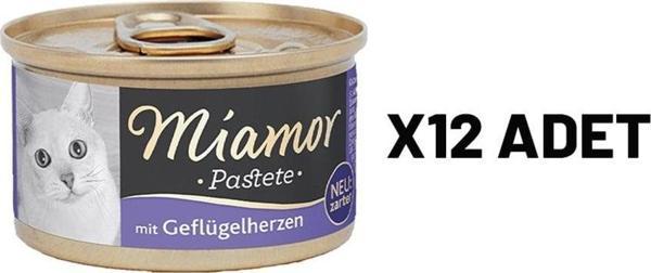 Mıamor Pastete Kedi Yürekli 85 Gr X 12 Adet - Image 1