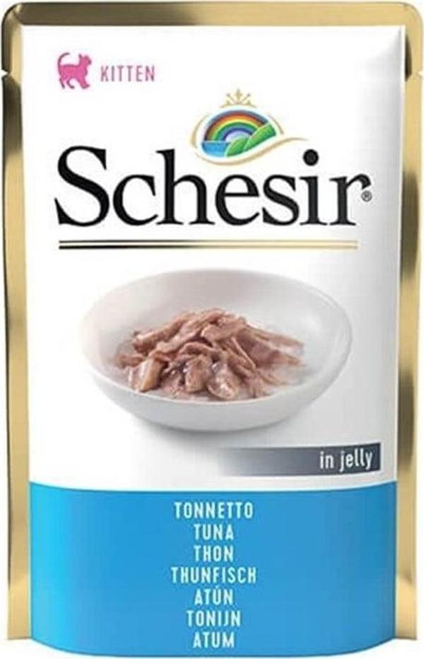 Schesir Jelly Ton Balıklı Pouch Yavru Kedi Konservesi 85 Gr - Image 1