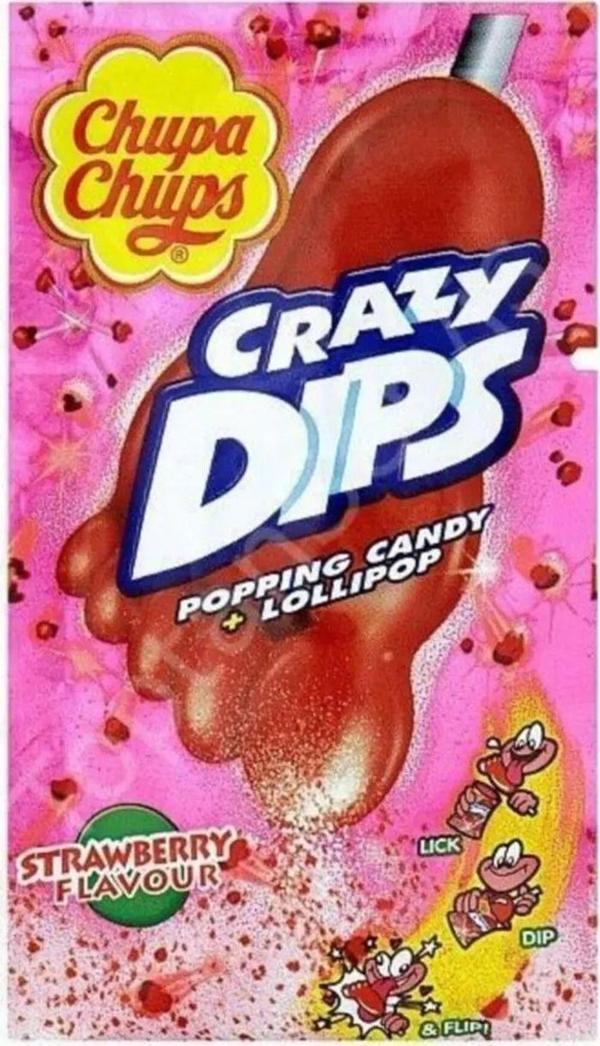 Chupa Chups Crazy Dips Çilek 16 Gr 24 Lü - Image 1