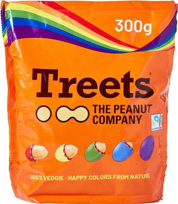 Treets Sütlü Alman Çikolatası Renkli Şeker Kaplamalı Draje 300 Gr - Image 1