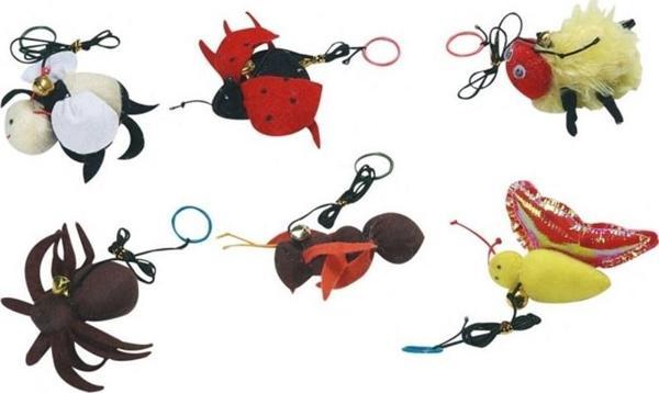 Karlie Sesli Böcekler Kedi Oyuncağı 6lı Set - Image 1