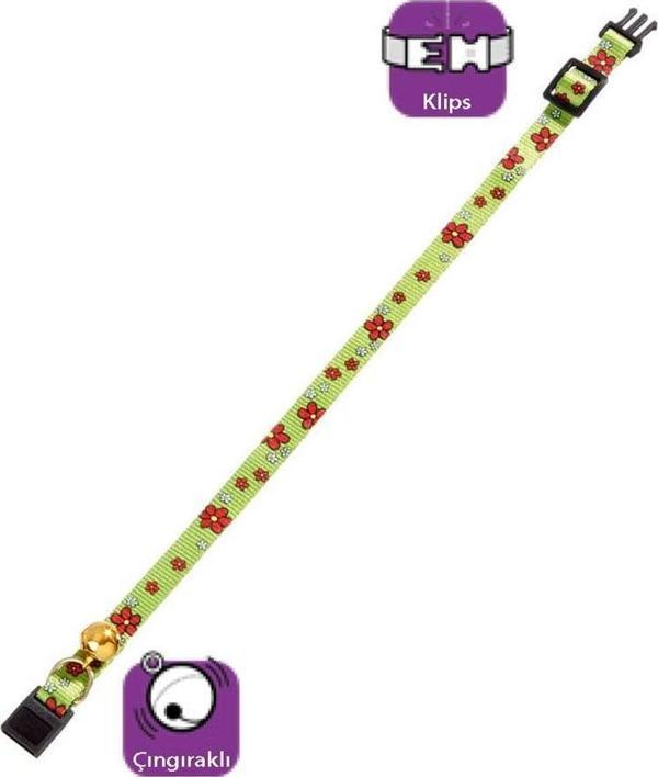 Karlie Kedi Tasması Çıng. 30Cm Yeşil - Image 1