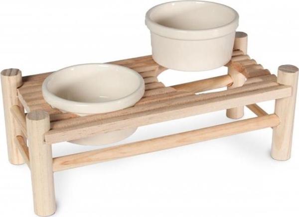 Karlıe Ahşap Kemirgen Yemek Masası 24X10X8Cm - Image 1