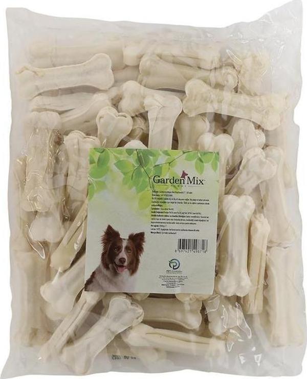 Gardenmix Sütlü Deri Kemik 8 Cm 20-25 G.50li Paket - Image 1