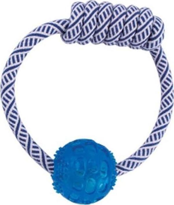 Eastland İpli Tpr Köpek Çiğ. Oyuncağı Halka 6 Cm çap - Image 1