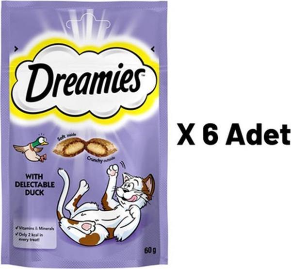 Dreamies With Duck Ördek Etli Kedi Ödülü 60 Gr 6'lı - Image 1
