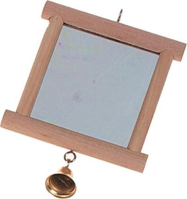 Karlıe Ahşap Ayna Zilli Kuş Oyuncağı - Image 1