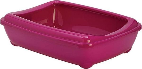 Moderna Aristo Kedi Tuvalet Kabı Ringli Büyük 50 Cm Fuşya - Image 1