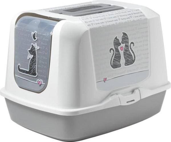 Moderna Trendy Love Kapalı Kedi Tuvaleti 57 cm - Image 1