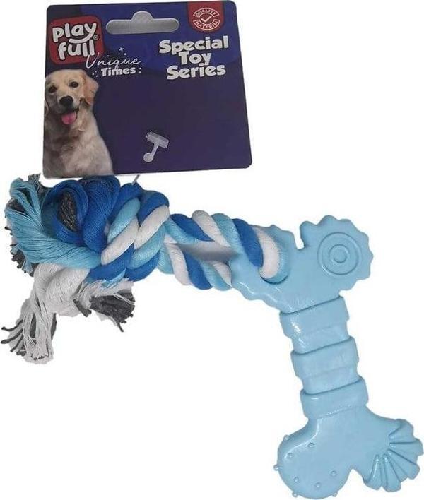 Playfull Plastik ve İpli Köpek Oyuncağı 18 Cm - Image 1