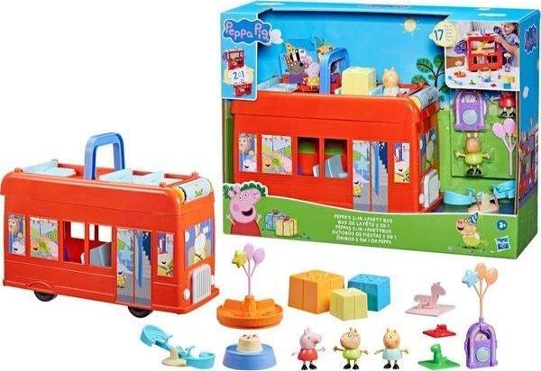Peppa Pig 2'si1 Arada Parti Otobüsü F8881 - Image 1