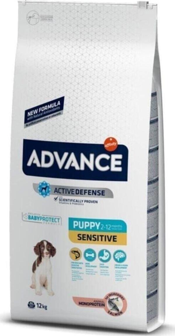 Advance Puppy Sensitive Somonlu Yavru Köpek Maması 12 Kg - Image 1