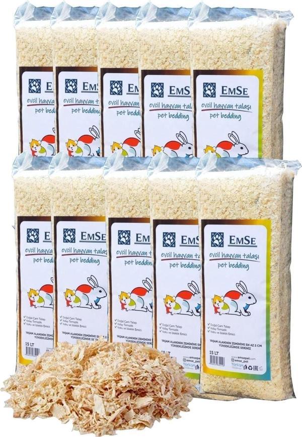EMSE Tavşan Kemirgen Ginepig Hamster Talaşı 15 Lt X 10 Adet Kampanya - Image 1